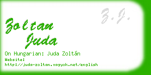 zoltan juda business card